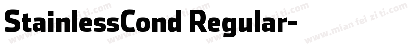 StainlessCond Regular字体转换